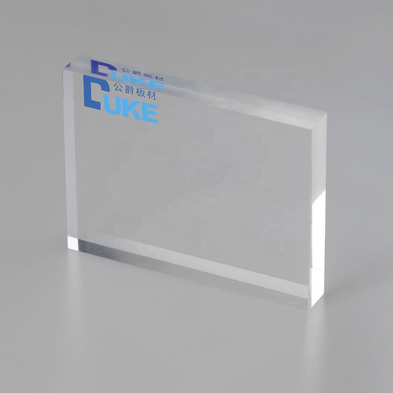 8mm Jelas PMMA Cast Acrylic Sheets tahan panas Ukuran Custom Laser Cutting UV Printing Ukiran Cahaya Iklan