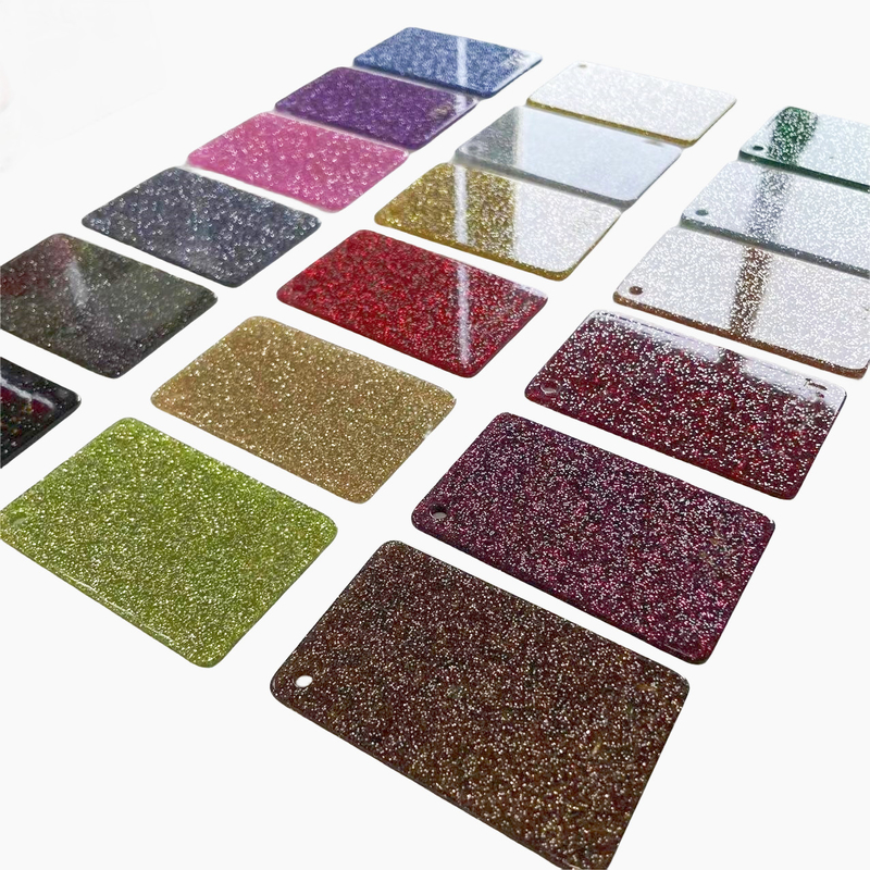 4*8ft 3mm Tinggi Glossy Akrilik Berwarna Glitter Sheet Laser Cutting Untuk Dekorasi Kerajinan