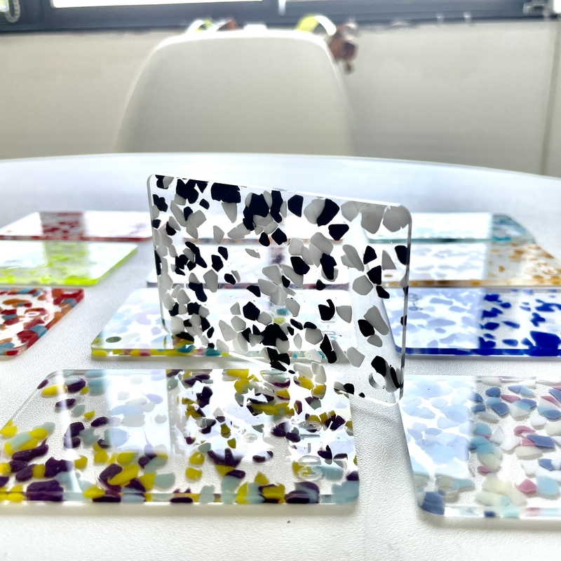 Panel akrilik plexiglass 3mm transparan berwarna khusus untuk dekorasi kerajinan