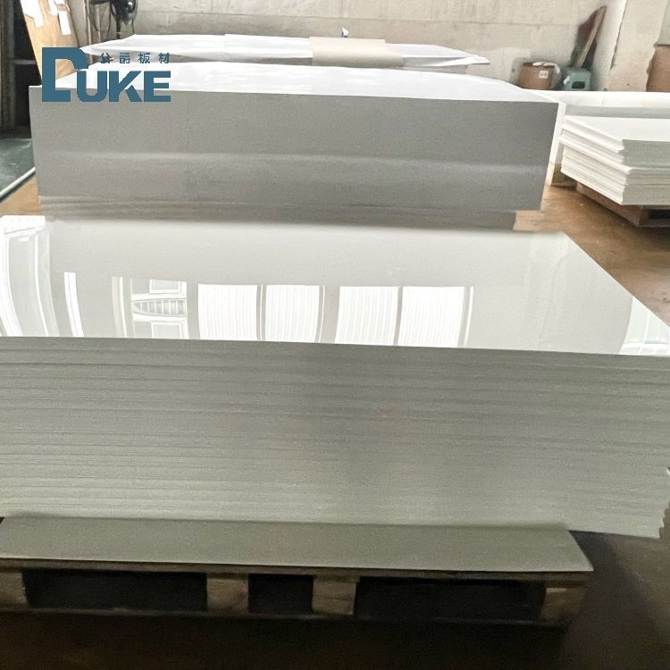Opal Bebas Bau Krim Putih Glossy Finish Lembar Akrilik Sanitasi Untuk Dekorasi Rumah