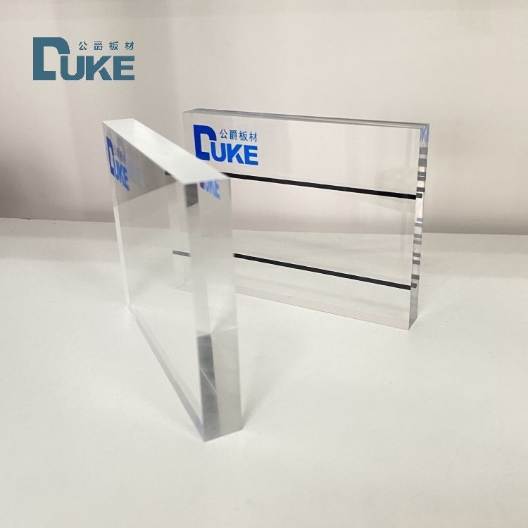 Duke Produsen 8mm Anti-UV Acrylic Board 20x30ft Soundproof Pagar UV 4mm PMMA untuk Ukiran Konstruksi Kota Termasuk
