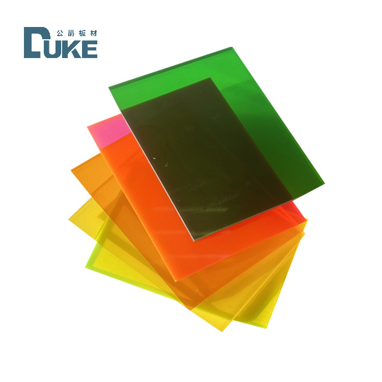 Ukuran Custom Translucent Solid Colored PMMA Acrylic Sheets