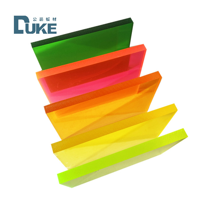 Ukuran Custom Translucent Solid Colored PMMA Acrylic Sheets
