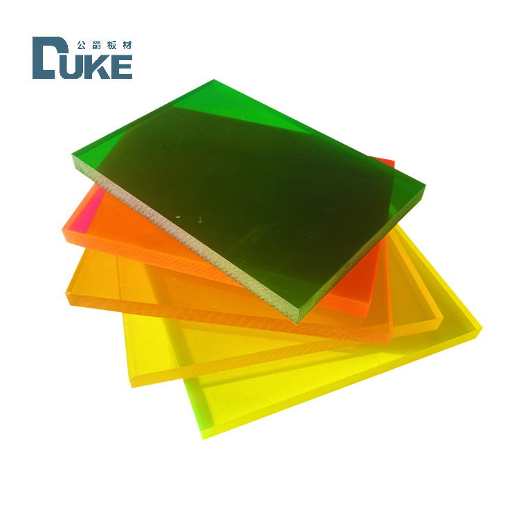 15mm tebal berwarna plexi berwarna-warni acrylic lembaran plastik untuk signage