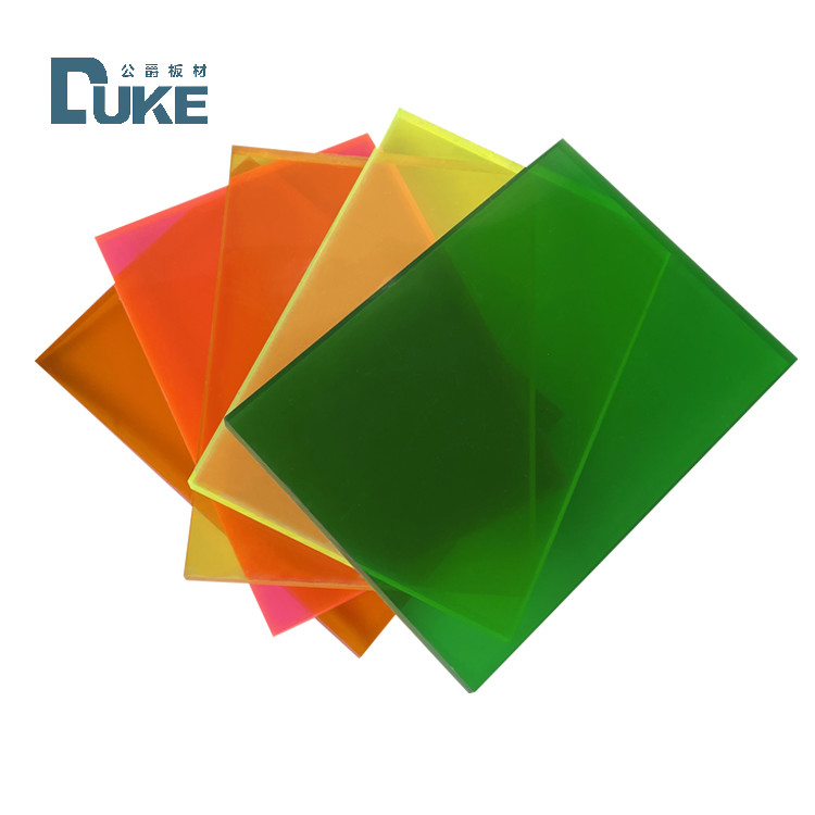DUKE 8ft X 4ft 3mm 15mm tebal transparan tembus pandang solid warna acrylic plastik lembaran Plexi Plat