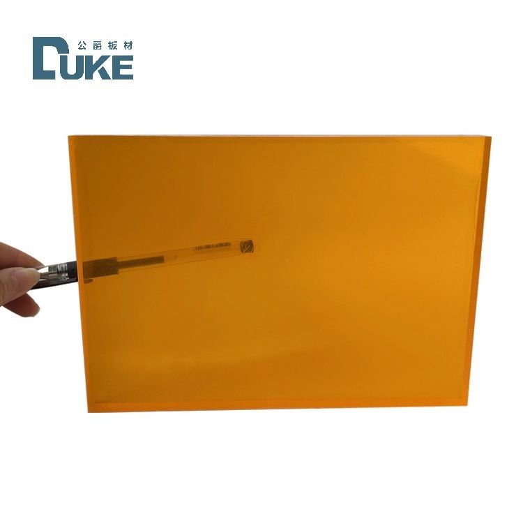 Panel PMMA Lembar Akrilik Cast Fluoresen untuk Tanda Iklan Kotak Lampu LED Khusus