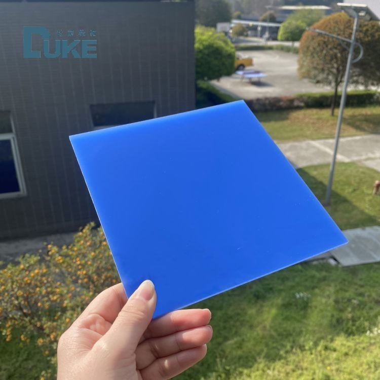 Panel Plexiglass Biru Dan Putih Perubahan Warna Tanda Biru Akrilik Untuk Penggunaan Malam