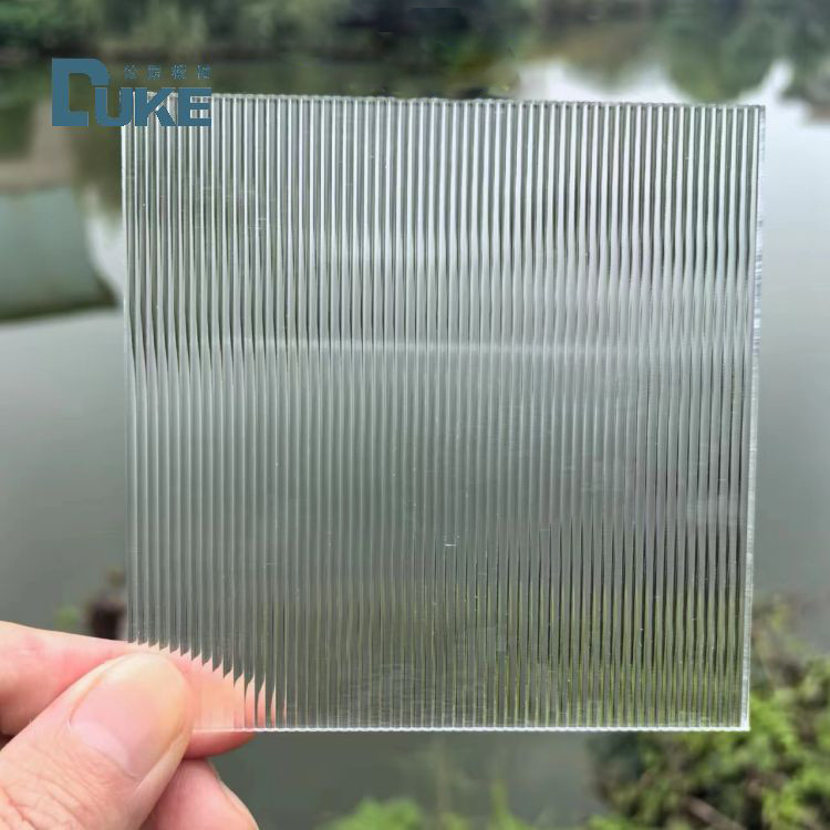 Reeded Dekoratif Pola Grey Acrylic Perspex Sheet dalam 1220 * 2440mm untuk Dekorasi Interior