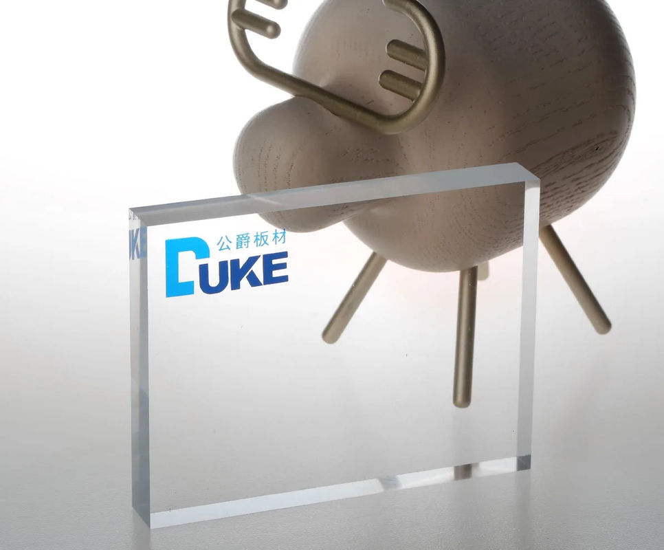 Virgin MMA Cast Acrylic Sheet Mitsubishi Grade 92% Transmisi Cahaya Kejernihan Tinggi Ukuran Custom Cutting