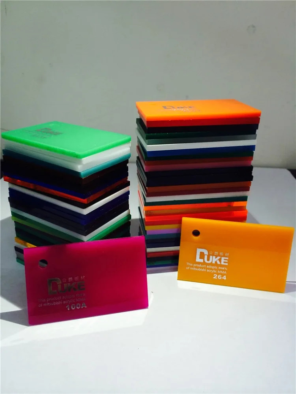 Duke 100% Virgin Mitsubishi Cast Acrylic Sheet Custom Berwarna Bak Mandi Plastik Sheet Harga Kompetitif 12mm 5mm Pemotongan MMA