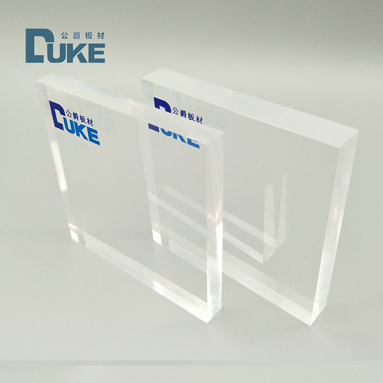 8mm Jelas PMMA Cast Acrylic Sheets tahan panas Ukuran Custom Laser Cutting UV Printing Ukiran Cahaya Iklan