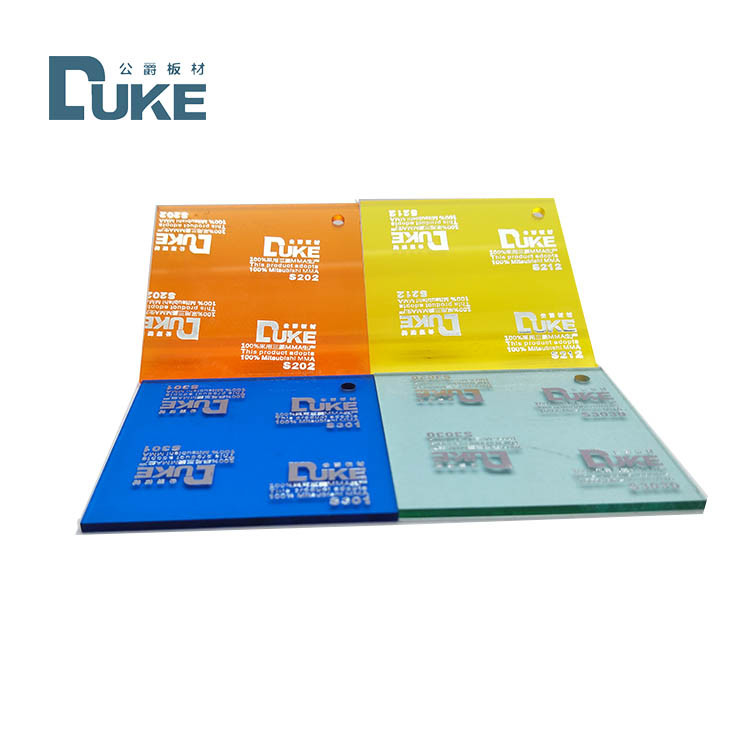 100% Mitsubishi MMA signage berwarna lembaran akrilik tahan UV