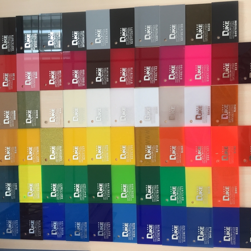 Tabung Acrylic Cast Bathtub Warna Papan PMMA 1,8 mm Sampai 40 mm