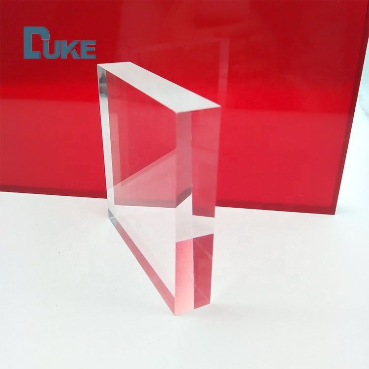 8mm Jelas PMMA Cast Acrylic Sheets tahan panas Ukuran Custom Laser Cutting UV Printing Ukiran Cahaya Iklan