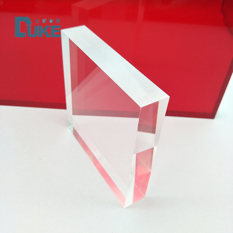 8mm Jelas PMMA Cast Acrylic Sheets tahan panas Ukuran Custom Laser Cutting UV Printing Ukiran Cahaya Iklan