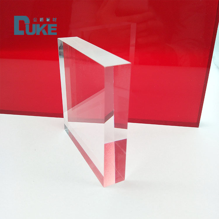8mm Jelas PMMA Cast Acrylic Sheets tahan panas Ukuran Custom Laser Cutting UV Printing Ukiran Cahaya Iklan