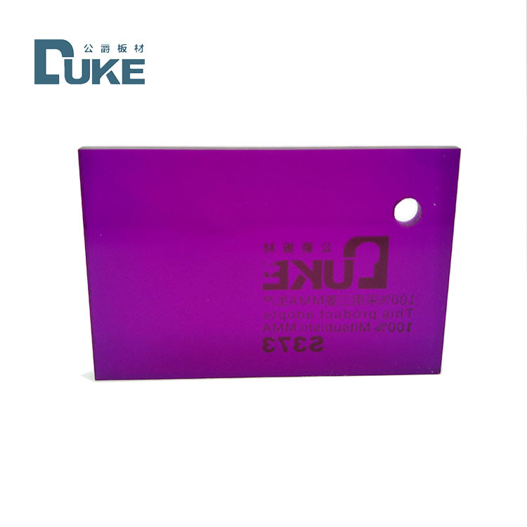 DUKE Rose Gold Acrylic Sheet Untuk Papan Tanda 2mm 2.5mm 2.8mm