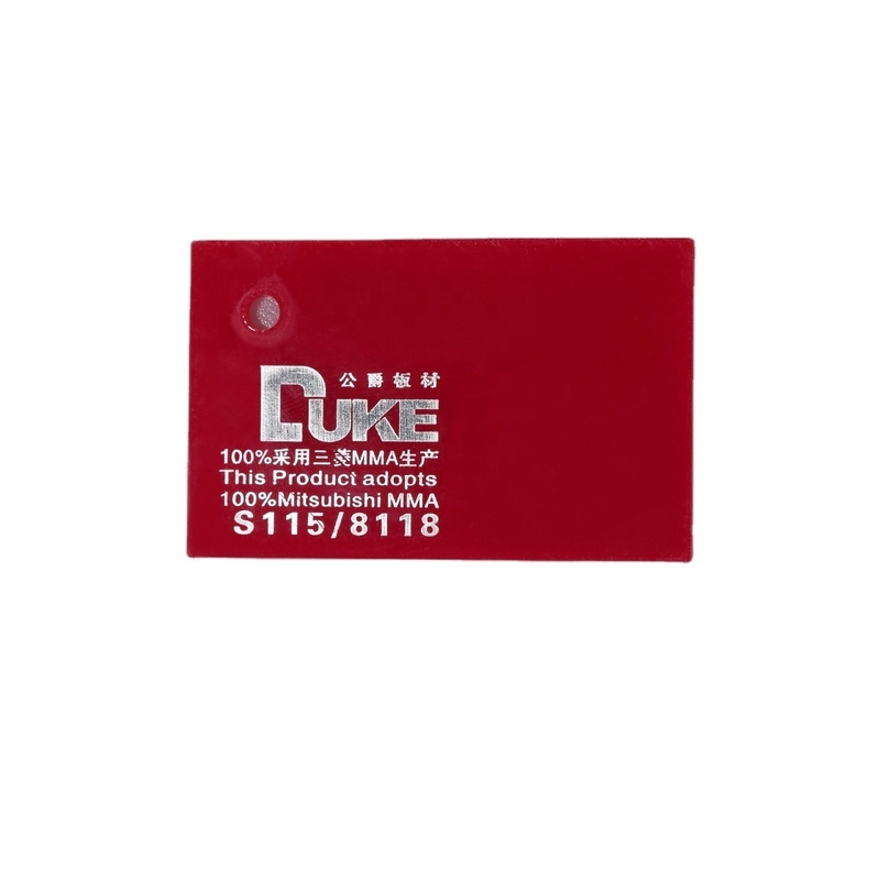 PILKINGTON Mold Light Box Color Mirror Lembar akrilik tahan goresan