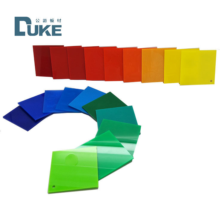 Lembaran Akrilik Murni 100% Duke 2-40mm Ketebalan untuk Iklan Ukiran & Pemotongan Berwarna Kustom