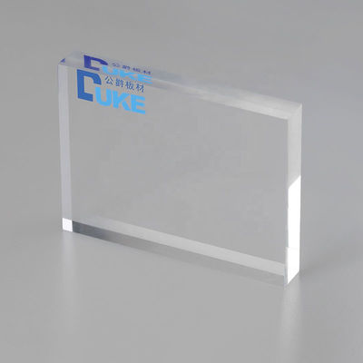 8mm Jelas PMMA Cast Acrylic Sheets tahan panas Ukuran Custom Laser Cutting UV Printing Ukiran Cahaya Iklan