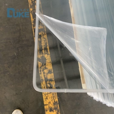 93% Transmisi UV Tinggi Jelas 2.8 mm Cast Acrylic Board 4in 8in 10inch Untuk Laser Cutting